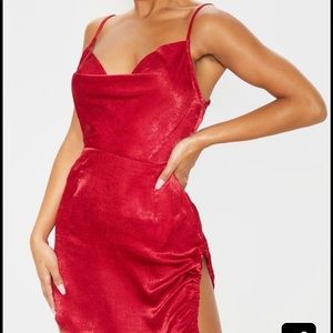 pretty little thing red dress